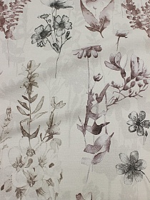 Бязь "Цветочная гризайль", СОРТ2, ш.2.2м, хлопок-100%, 142гр/м.кв #051664