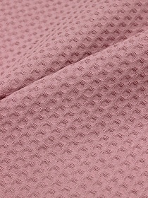 Вафельное премиум-полотно "Italy" цв.Пыльная роза-2, ш.1.5м, хлопок-100%, 240гр/м.кв