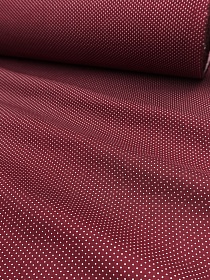 Импорт. хлопок "Пшено-4 на бордово-вишневом", ш.1.45м, хлопок-100%, 100гр/м.кв