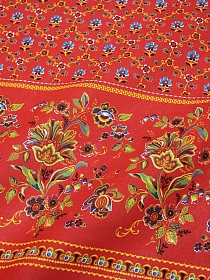 Рогожка "Ализарин" цв.красный, ш.1.5м, хлопок-100%, 160гр/м.кв