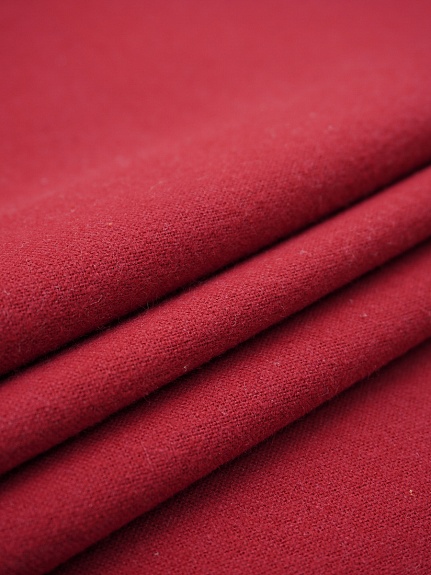 Теплый хлопок цв.Темно-красный, ш.1.5м, хлопок-100%, 150гр/м.кв