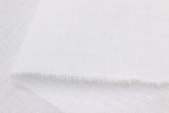 Полулен цв.Белый, ш.1.52м, лен-57%, хлопок-43%, 130гр/м.кв