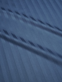 Сатин-страйп цв.Океановая синь (1см*1см), ш.2.2м, хлопок-100%, 120гр/м.кв