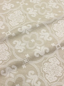 Полульняной жаккард "Визалия" цв.суровый, ш.1.8м, лен-52%, хлопок-48%, 210гр/м.кв