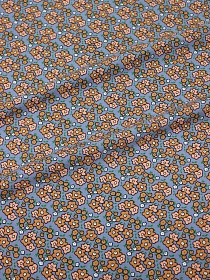 Штапель "Аэлина" цв.джинсово-голубой, ш.1.45м, вискоза-100%, 110гр/м.кв