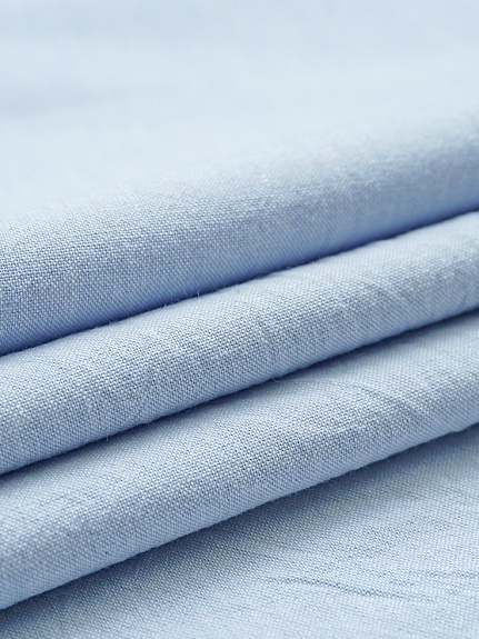 Вареный (стираный) хлопок цв.Св.небесно-голубая дымка меланж, СОРТ2, ш.2.5м, хл-100%, 120гр/м.кв