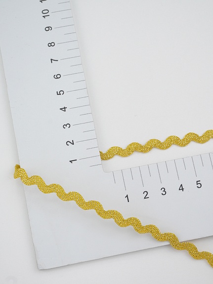 Вьюнчик с мет. желтое золото, 5 мм