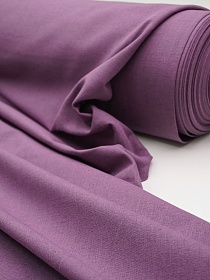 Полулен постельный цв.Лилово-сливовый флер, ш.2.2м, лен-30%, хлопок-70%, 155гр/м.кв