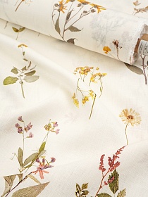 Лен костюмный Цифр.печать "Полевые мечты", ш.1.5м, лен-100%, 190гр/м.кв