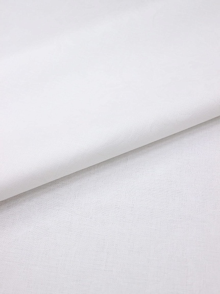 Полулен жаккард "Перепев" цв.белый, ш.1.6м, лен-50%, хлопок-50%, 210гр/м.кв