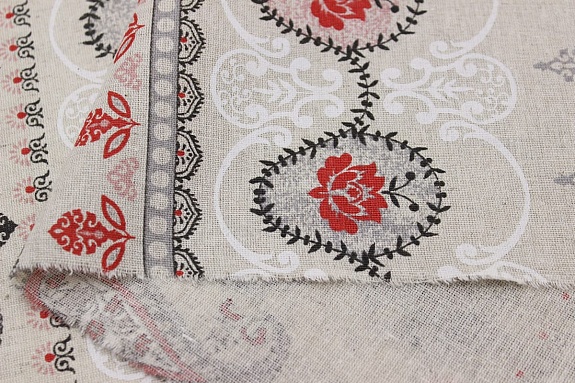 Полулен "Энси" (на суровом), СОРТ2, ш.1.5м, лен-30%, хлопок-70%, 140гр/м.кв