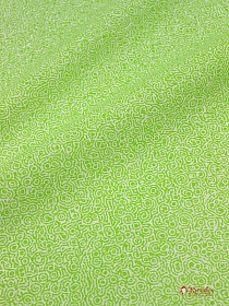 Поплин "Абстрактные завитушки" цв.салатовый, ш.1.5м, хлопок-100%, 110гр/м.кв