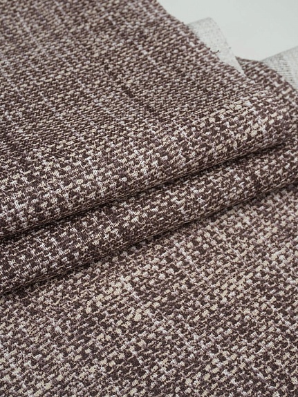 Рогожка "Крупная рябь" цв.коричнево-бежевый, ш.1.5м, хлопок-100%, 165гр/м.кв