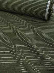 Вареный (стираный) хлопок "Двойная полоска" цв.еловая хвоя, ш.2.5м, хл-100%,115гр/м.кв