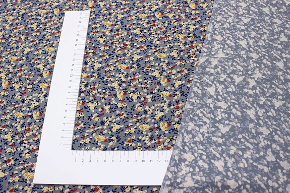 Штапель Премиум "Иветта" цв.серо-голубой, ш.1.45м, вискоза-100%, 120гр/м.кв