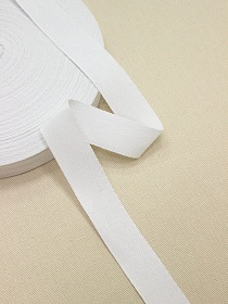 Лента киперная цв.белый, ш.25мм, хлопок-100%