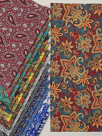 Набор тканей для рукоделия "Бязь: Сказка востока", 45*30 см, 15 шт