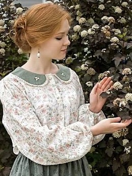 Блуза из муслина "Розовый каприз"