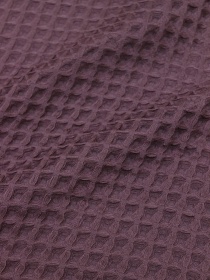 Вафельное премиум-полотно "Бохо" цв.лилово-коричневый, ш.1.72м, хлопок-100%, 240гр/м.кв