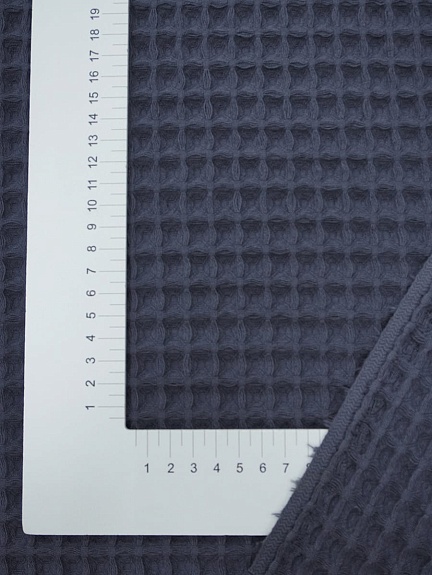 Вафельное премиум-полотно "Бохо" цв.маренго, ш.1.75м, хлопок-100%, 240гр/м.кв