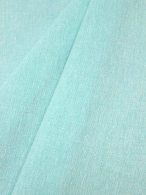 Полулен постельный с эфф. мятости "Мятно-бирюзовый меланж", ш.2.65м, лен-29%, хл-71%
