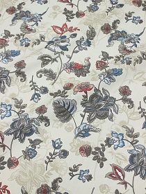 Сатин "Линария" цв.ванильно-кремовый, ш.1.60м, хлопок-100%, 110гр/м.кв