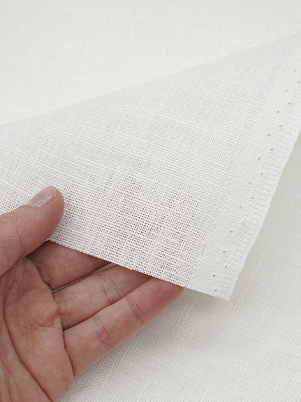 Лен интерьерный цв.Молочно-сливочный, ш.1.6м, лен-100%, 205гр/м.кв