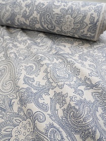 Хлопколен "Восточный вензель" (на суровом), ш.2.95 м, хлопок-83%, лен-17%, 230 гр/м.кв