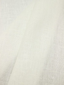 Лен костюмный умягченный цв.Белый, ш.1.5м, лен-100%, 160гр/м.кв