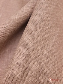 Лен костюмный с эффектом мятости цв.Розовое какао, ш.1.45м, лен-100%, 250гр/м.кв