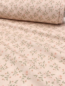 Муслин Премиум двухслойный гладкий "Нежная мелодия" цв.бежево-персиковый, ш.2.5м, хл-100%, 120гр/м.кв