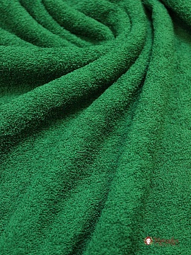 Махровая ткань цв.Темно-зеленый, ш.1.5м, хлопок-100%, 350гр/м.кв