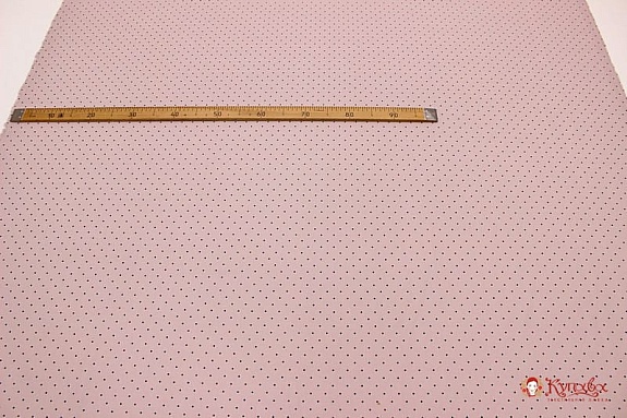 Плательный хлопок "Редкий мелкий горох на бледном серо-лиловом", ш.1.5м, хлопок-100%, 115гр/м.кв