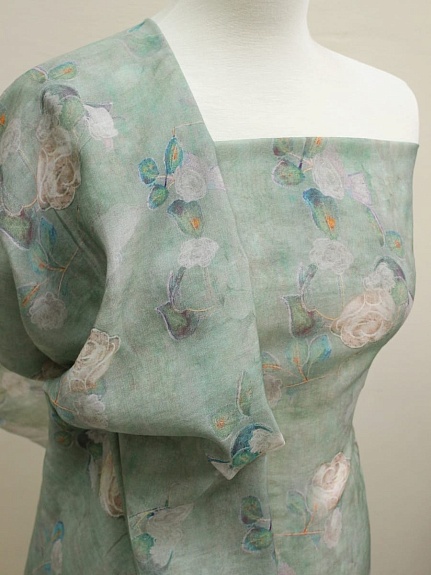 Вискозный шифон (Digital) "Флаурэль",  ш.1.5м, вискоза-75%, нейлон-25%, 55гр/м.кв