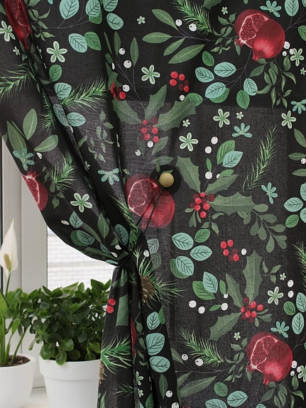 Рогожка "Гранатовый сад", ш.1.5м, хлопок-100%, 165гр/м.кв