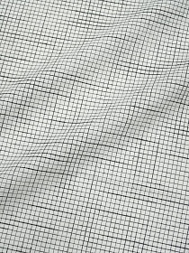 Мерный лоскут ( ткань в отрезах) Пестрядь "Мелкая клетка - штрих" цв.белый, ш.1.45м, хлопок-100%, 100гр/м.кв