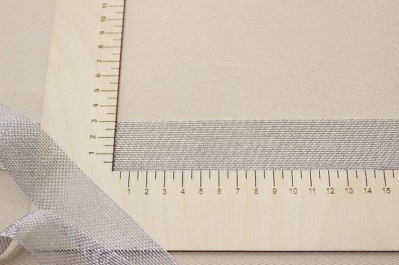 Лента металлизированная цв.серебро, 30мм