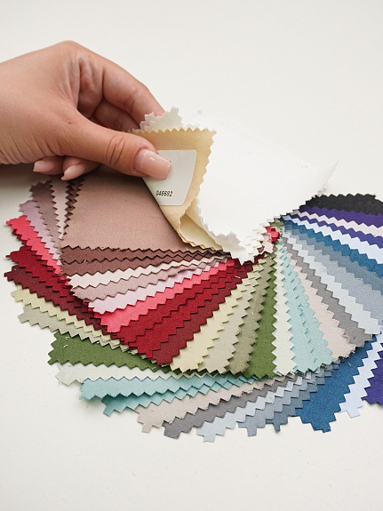 Комплект образцов "Сатин однотонный, шир.2,2-2,5м" №1