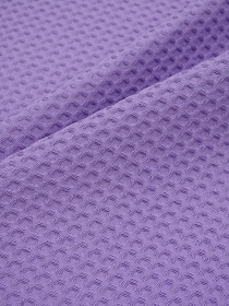 Вафельное премиум-полотно "Italy" цв.Сиренево-лавандовый,  ш.1.5м, хлопок-100%, 240гр/м.кв