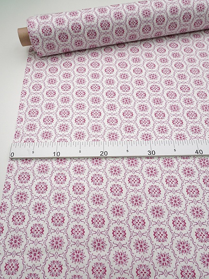 Перкаль "Вильяна" цв.малиновый, ш.1.5м, хлопок-100%, 100гр/м.кв