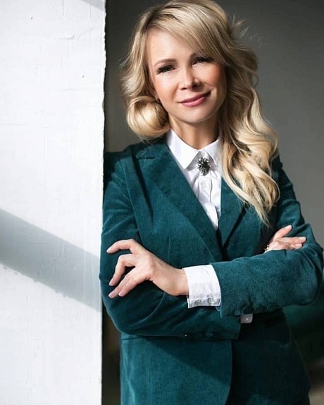 Брючный костюм Helen из бархата "Изумруд"