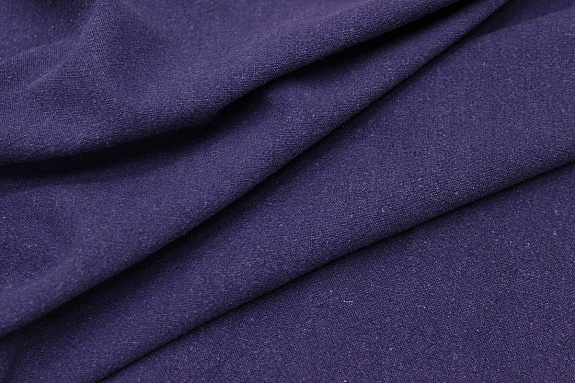 Крапива Рами (Ramie) с хлопком цв.Винтажный фиолетово-чернильный, ш.1.37м, крапива-50%, хлопок-50%