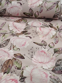 Ткань Дак "Рассвет в саду", ш.1.8м, хл-65%, п/э-35%, 210гр/м.кв