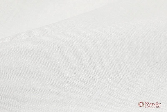 Лен сорочечный с эффектом мятости цв.Белый, ш.1.45м, лен-100%, 125гр/м.кв