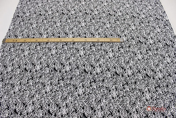 Штапель "Муравушка", цв.черный, ш.1.44м, вискоза-100%, 90гр/м.кв