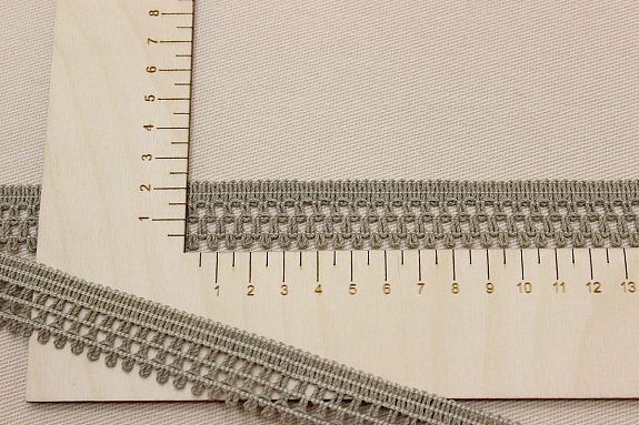 Кружево цв.бежевый хаки-2, ш.22мм, хлопок-82%, п/э-18%