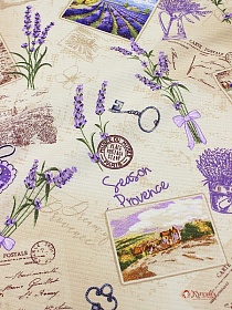 Вафельное полотно "Любимый Прованс", ш.1.5м, хлопок-100%, 150гр/м.кв