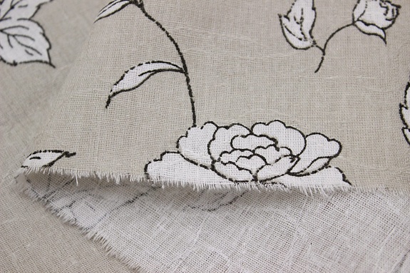 Полулен поэма "Парадиз" цв.белый, СОРТ2, ш.1.5м, лен-30%, хлопок -70%, 140гр/м.кв