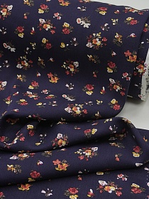 Штапель "Лола" цв.чернильный, СОРТ2, ш.1.45м, вискоза-100%, 90гр/м.кв