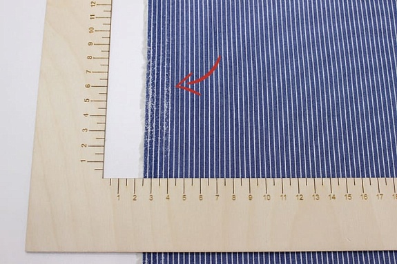 Джинсовая ткань "Тонкая полоска на джинсе", СОРТ2, ш.1.48м, хлопок-85%, п/э-15%, 140гр/м.кв